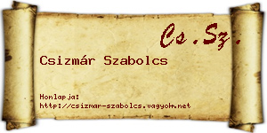 Csizmár Szabolcs névjegykártya